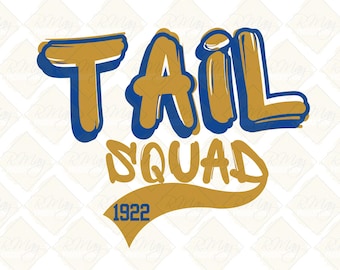 Sigma Gamma Rho SVG: Tail Squad Design (Digital Download)
