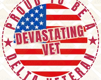 Delta Sigma Theta Devastating Veteran Design: PNG JPG DTF(Digital Download)