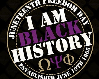 Black History Juneteenth Design: Omega Psi Phi SVG, PNG, JPG (Digital Download)
