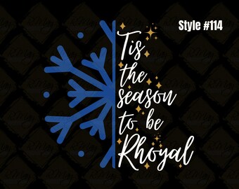Tis The Season To Be Rhoyal SGRHO Christmas Design - 1922 Sigma Gamma Rho Bundle SVG & PNG Zip File T-Shirt or Print Design Instant Download