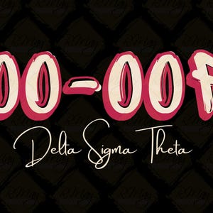 Delta Sigma Theta SVG: Oo-Oop! DST 1913 Design (Digital Download)