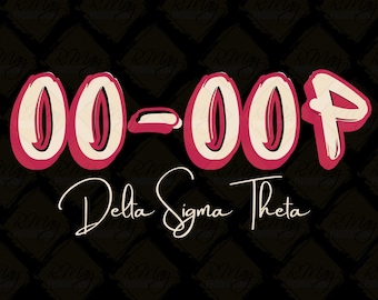 Delta Sigma Theta SVG: Oo-Oop! DST 1913 Design (Digital Download)
