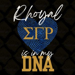 Sigma Gamma Rho svg: SGRHO 1922 DNA Print Design (Digital Download, DTF Print Ready)