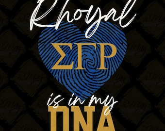 Sigma Gamma Rho svg: SGRHO 1922 DNA Print Design (Digital Download, DTF Print Ready)
