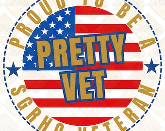 Pretty Veteran Sigma Gamma Rho: PNG JPG DTF(Digital Download)