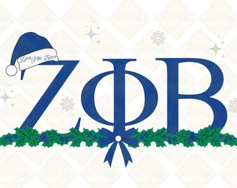 Happy Holidays, ZPhiB 1920 Christmas Design-Zeta Phi Beta Bundle SVG, Jpg & Png Tshirt Print Design Instant Download Christmas, Holidays
