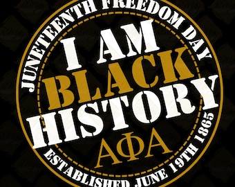 Black History Juneteenth Design: Alpha Phi Alpha 1906 (SVG, PNG, JPG Digital Download