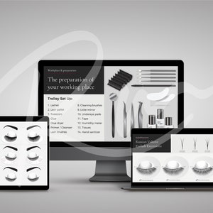 Editable Russian Volume Lash Training PowerPoint Presentation, Course Program