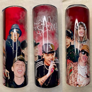 Peso tumbler, Red peso pluma tumbler, red tumbler, music tumbler, coffee tumbler, peso plum