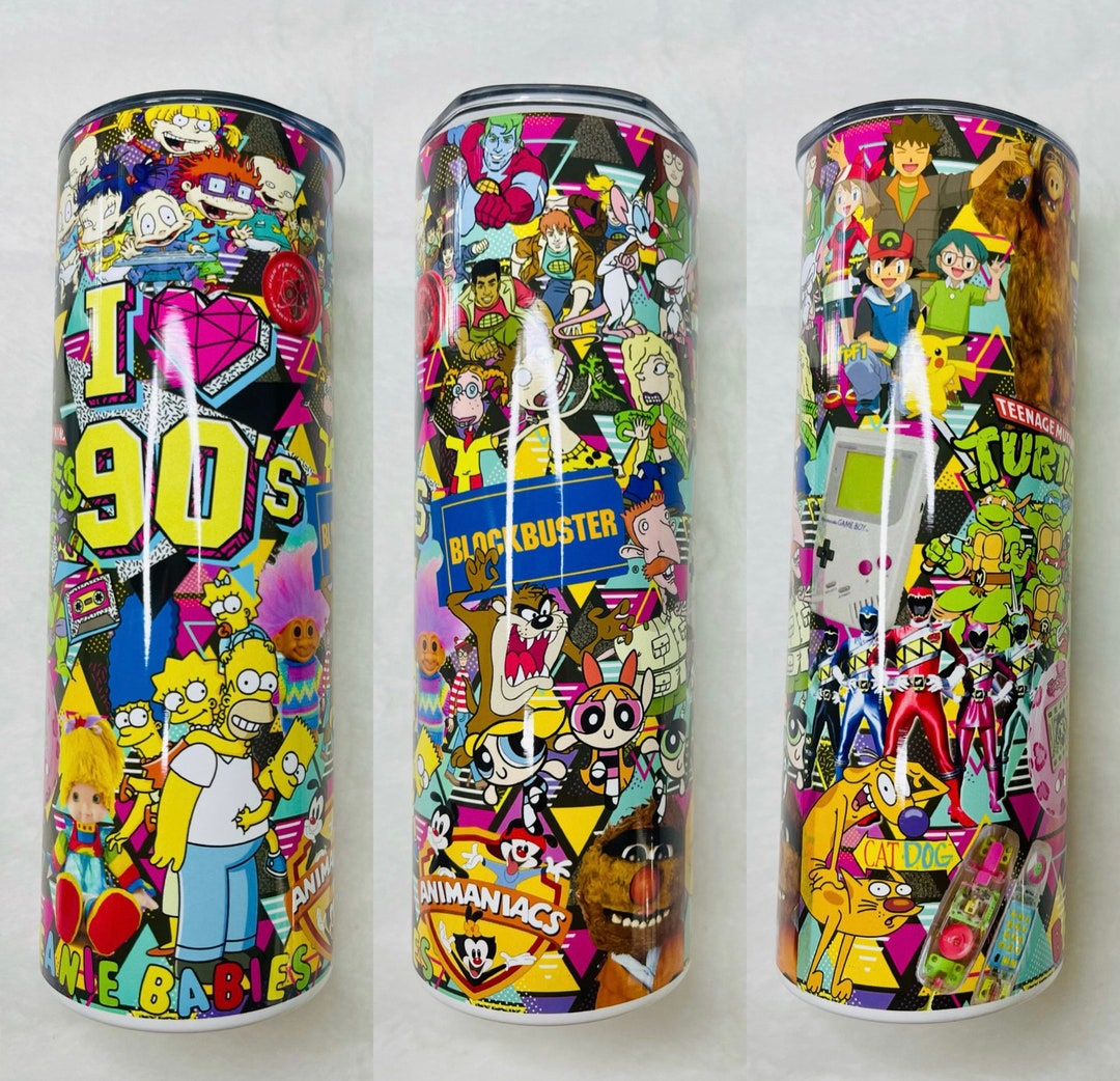 I Love the 90s Metal Tumbler, Retro Tumbler, Vintage Tumbler, 90s ...