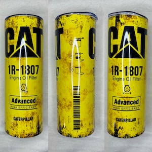 20 oz Engine tumbler, oil tumbler, engine oil tumbler, tumbler for him, gift for him, cat tumbler, Mens tumbler, tumbler with straw and lid