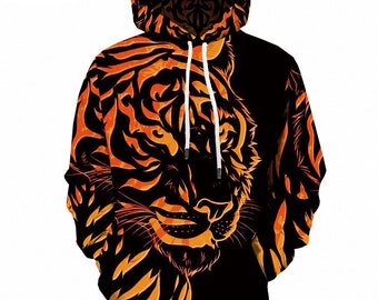 hoodie tiger print