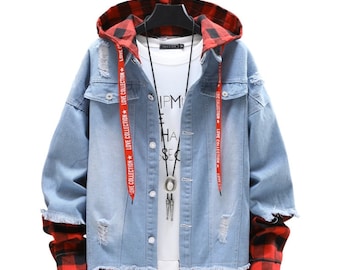 jean pullover hoodie