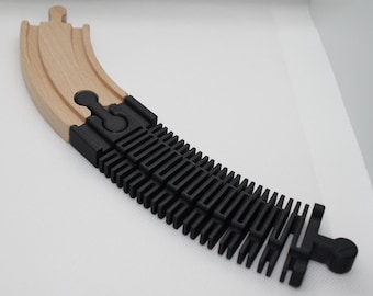 Eisenbahnschienen, Flexible biegbare Schiene für sämtliche Holzschienen (Brio, Ikea, Lidl,...)