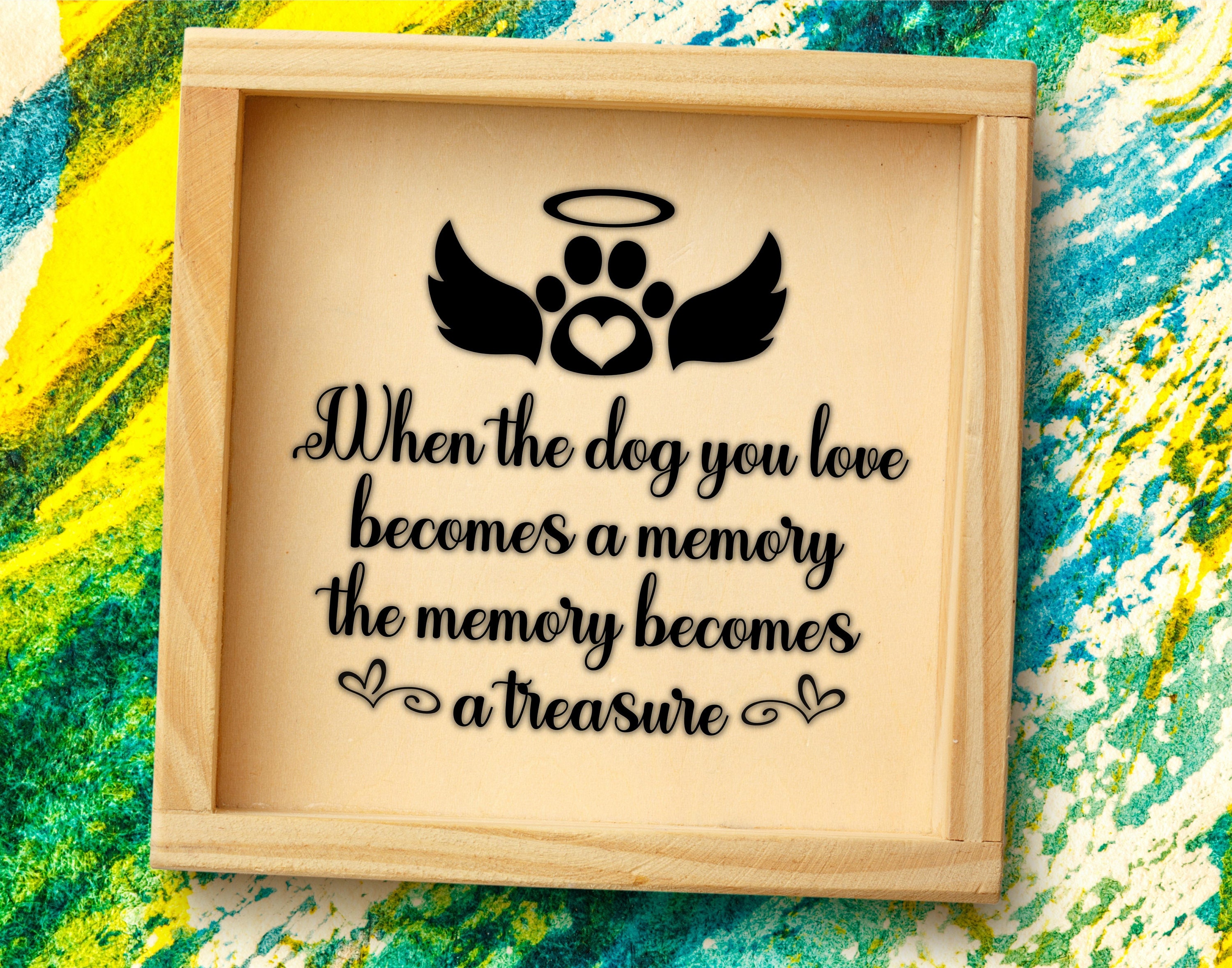 Dog Memorial SVG in Loving Memory SVG Pet Memorial SVG Etsy Australia