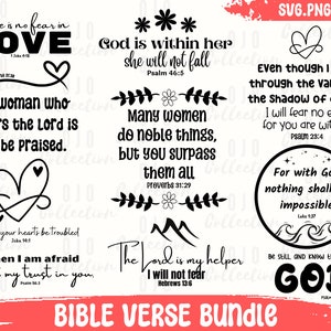 Scripture SVG Bundle, Bible Verse SVG, Christian SVG, Faith Svg, Religious Svg, Bible Quote Svg, Inspirational shirt Svg, Christian png