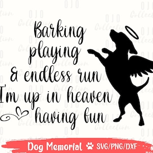 Dog Memorial SVG, En mémoire d’amour SVG, Angel wings SVG, Pet Memorial svg, Pet Loss svg, Dog Loss Svg, Pet in heaven, svg fichiers pour cricut