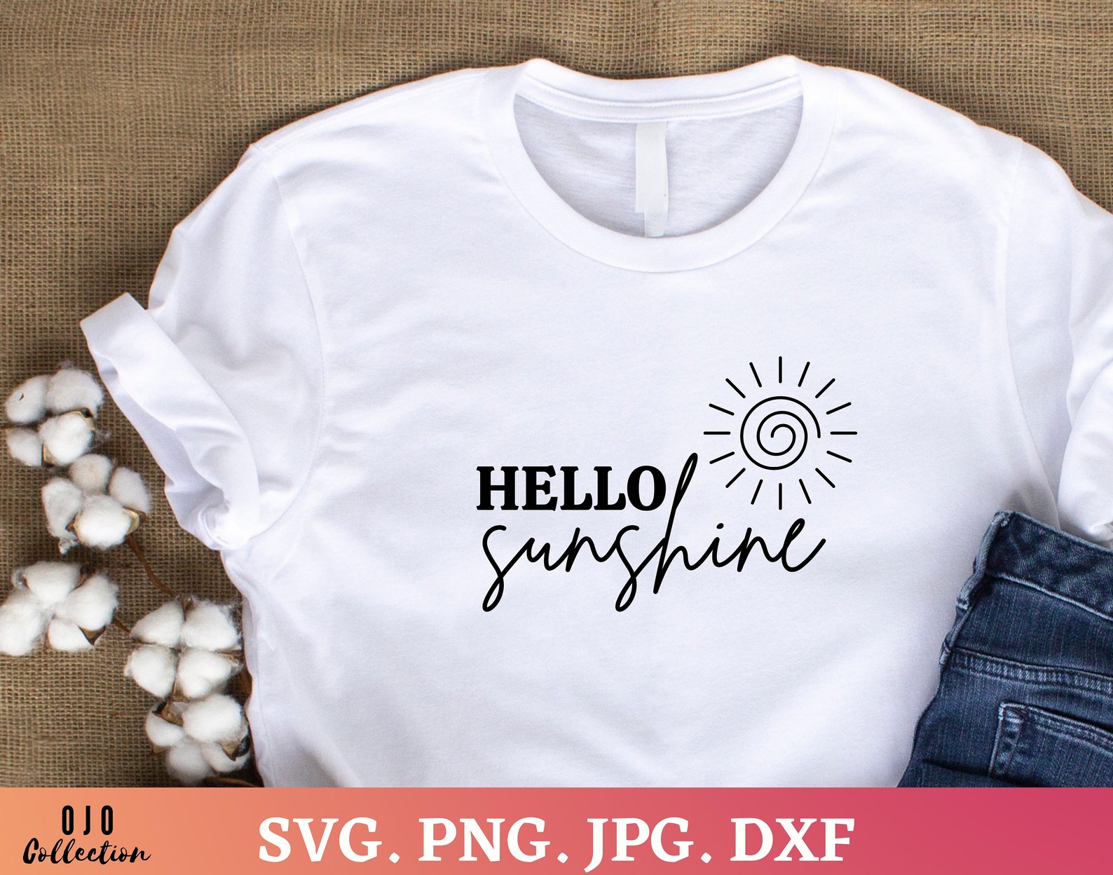 Hello Sunshine SVG Spring SVG Hello Spring SVG Porch Sign | Etsy