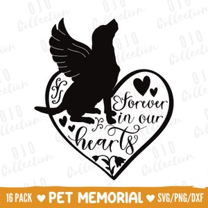 Download digitale Angel Wings Pet Memorial SVG, In amorevole memoria design PNG, Perdita di animali SVG, Sublimazione dell'animale domestico del Rainbow Bridge, Riposa in pace