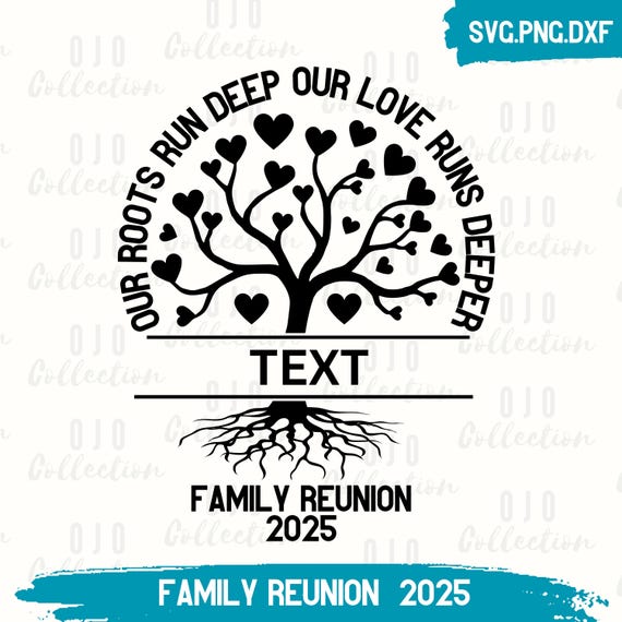 2025 Family Reunion Tree SVG: DIY Shirt Design (Digital Download)