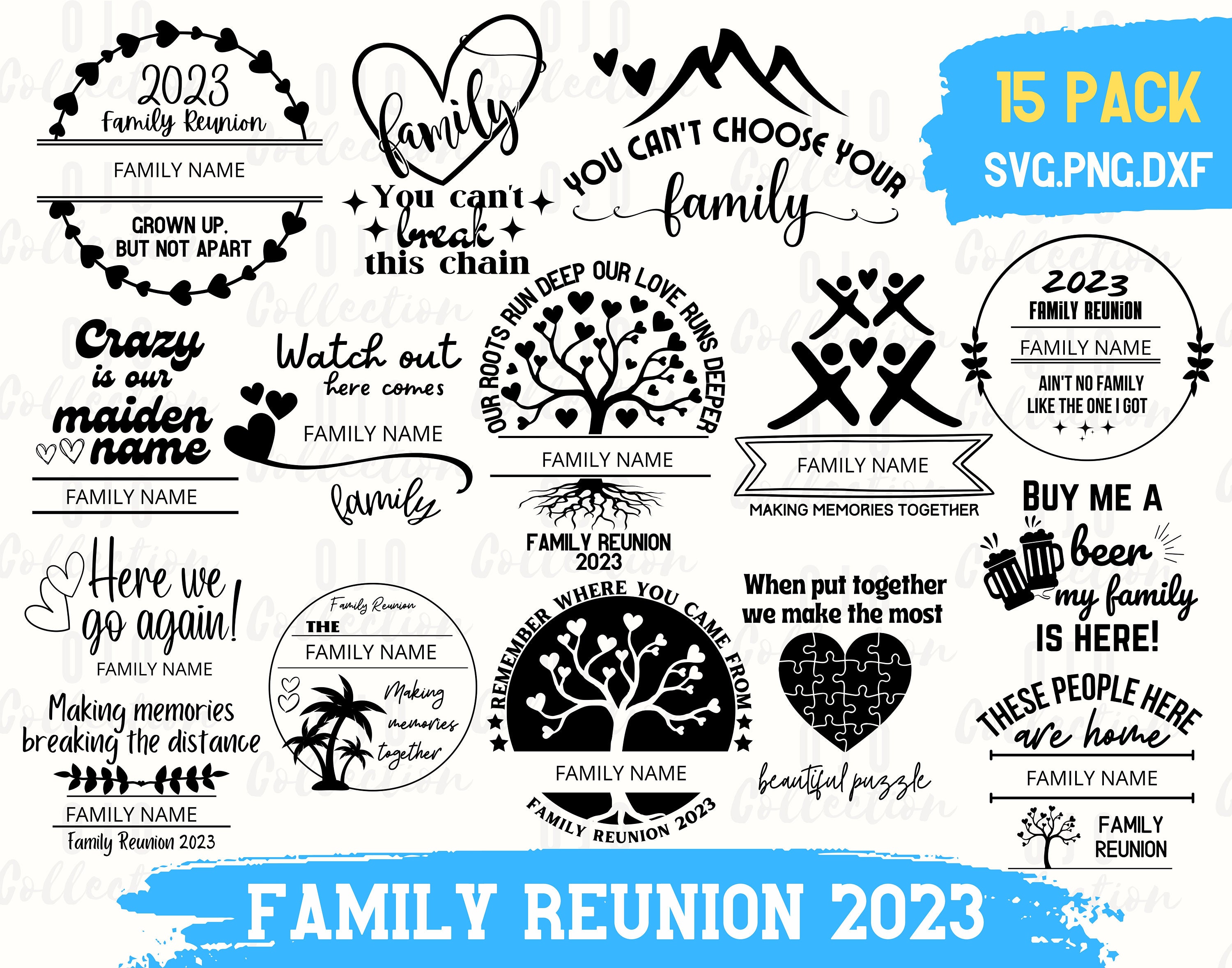 Family Reunion 2023 SVG Bundle Family Reunion Tree SVG Etsy Canada