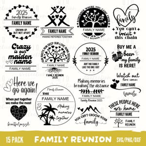 2025 Family Reunion SVG Bundle: Holiday, Trip, Tree of Life Designs (Digital Download)
