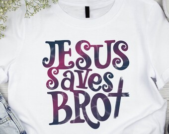 Jesús salva a tu hermano PNG, diseño de camiseta cristiana (descarga digital)
