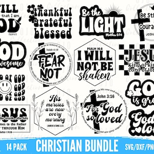 Christian SVG Bundle: Bible Verse Designs (Digital Download)
