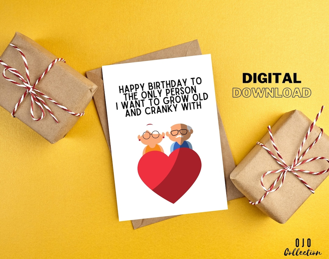 Printable Happy Birthday Card for Him, Funny Birthday Card, for Husband ...