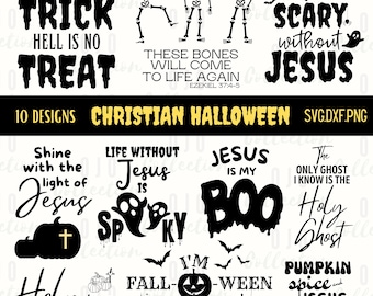 Christian Halloween SVG Bundle: Holyween Ghost Designs (Digital Download