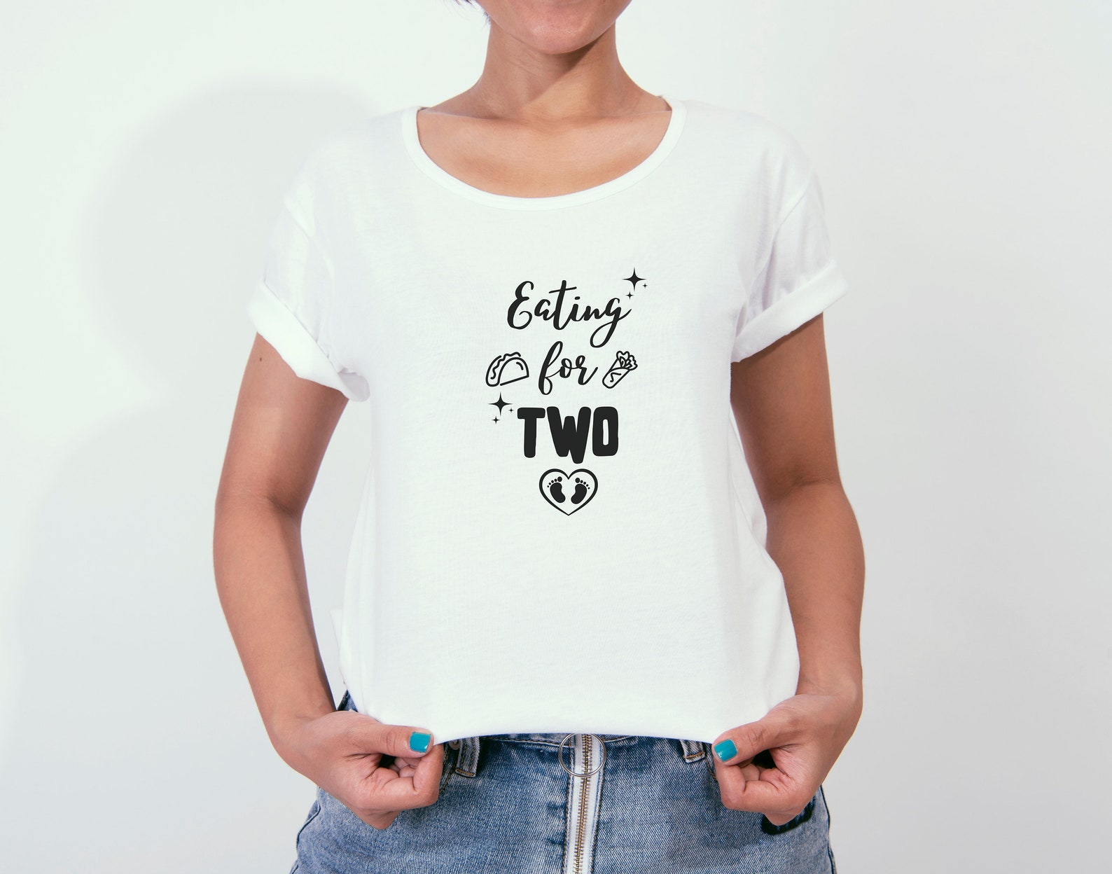 Eating for Two SVG Pregnancy Announcement SVG Pregnant SVG Etsy