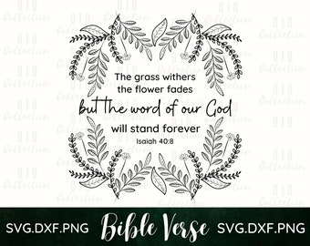 Bible Verse SVG: Christian Wall Art, Scripture Design (Digital Download)