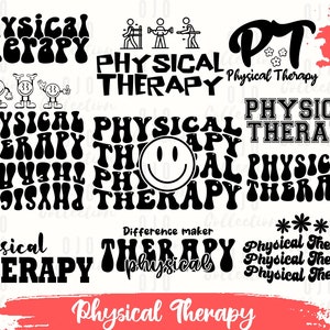 Physical Therapy SVG Bundle, Therapist SVG, Medical svg, Healthcare svg, Therapy svg, pt shirt svg, ota svg, Occupational therapy svg