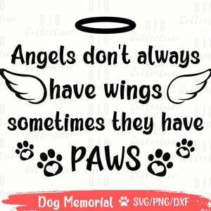 Angel wings SVG, In loving memory SVG, Dog Memorial SVG, Cat Memorial svg, Pet Memorial svg, Pet Loss svg, Dog Loss Svg, Pet in heaven