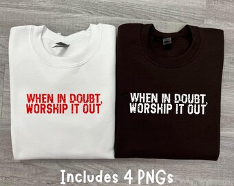 Shirtontwerp christelijke aanbidding png: retro geloofssublimatie (digitale download)