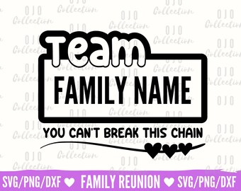 Family Reunion SVG: Custom Name Shirt Design (Digital Download)