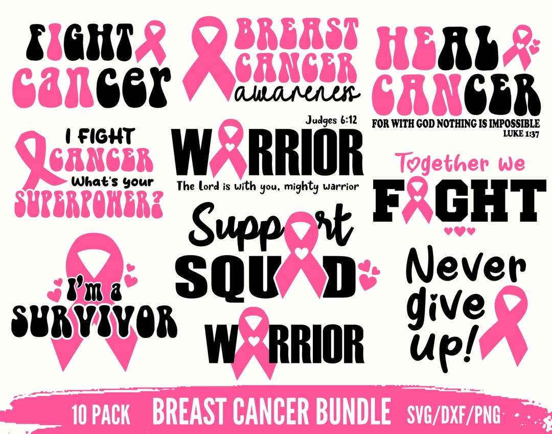 Breast Cancer Svg, Breast Cancer Png, Cancer Awareness Svg, Cancer