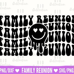 Family Reunion SVG: Smiley Face Design (Digital Download)