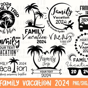 Family Vacation 2024 SVG Bundle, Family Trip SVG, Summer 2024 SVG, Family Svg, Family Holiday svg, Family Shirt svg, Cut files for Cricut