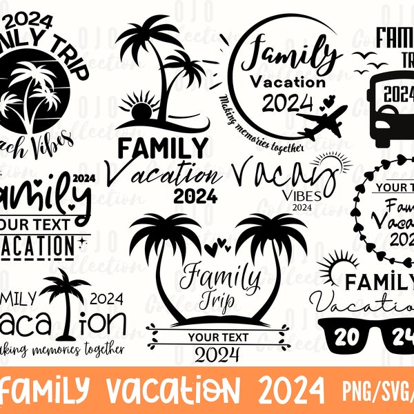 Familie Urlaub 2024 SVG Bundle, Familienreise SVG, Sommer 2024 SVG, Familie SVG, Familie Urlaub svg, Familie Shirt svg, geschnitten Dateien für Cricut