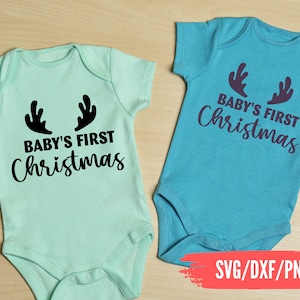 Baby Christmas SVG, My First Christmas SVG, Baby&#39;s First Christmas SVG, 1st Christmas svg, Baby shirt svg, Christmas ornament svg