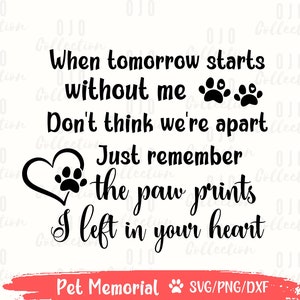 Paw print SVG, Dog Memorial SVG, In loving memory SVG, Angel wings svg, Pet Memorial svg, Pet ornament svg, Pet Loss svg, Dog Loss Svg