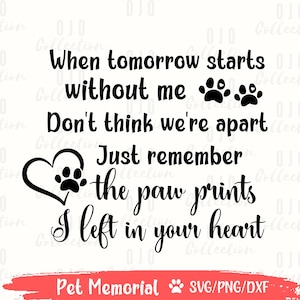 Huisdier Memorial svg, pootafdruk SVG, hond Memorial SVG, In liefdevolle herinnering SVG, engelenvleugels svg, huisdier ornament svg, huisdier verlies svg, hond verlies Svg