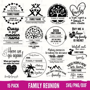 Familientreffen 2025 SVG Bundle, Familientreffen SVG PNG, Familienshirt svg, Familientreffen shirts svg, Familien svg, Cut Files for Cricut