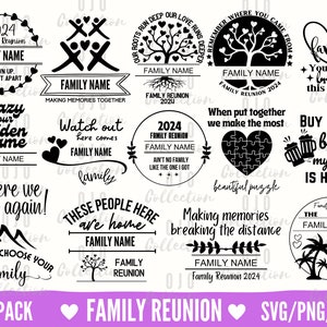 Family Reunion 2024 SVG Bundle, Family Reunion Tree SVG, Family Shirt svg, Family reunion shirts svg, Family Svg, Cut files for Cricut