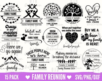 Family Reunion 2024 SVG Bundle, Family Reunion Tree SVG, Family Shirt svg, Family reunion shirts svg, Family Svg, Cut files for Cricut