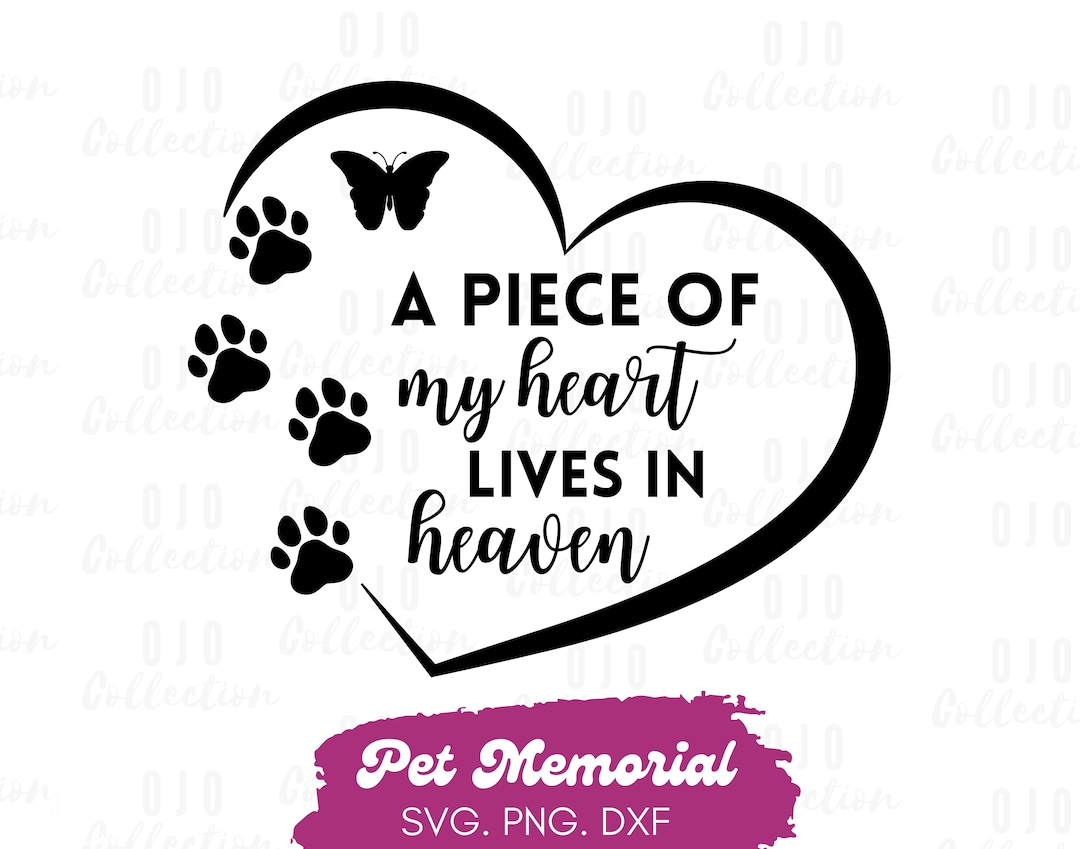 In Loving Memory SVG, Pet Memorial SVG, Dog Memorial SVG, Pet Loss Svg