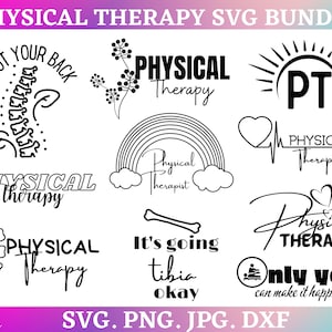 Physical Therapy SVG Bundle: Medical & Healthcare Designs (Digital Download)