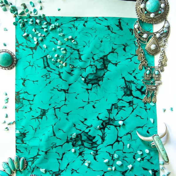 50 PCS 10x13 Turquoise Stone Poly Mailer Shipping Bag Western Boutique Self-Sealing Teal Mint Mailing Bags