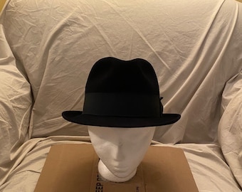 帽子 40s VINTAGE Borsalino 7 1/2 60cm Vintage Borsalino, Size 7 1/2, Vintage Fedora, 1970s Borsalino
